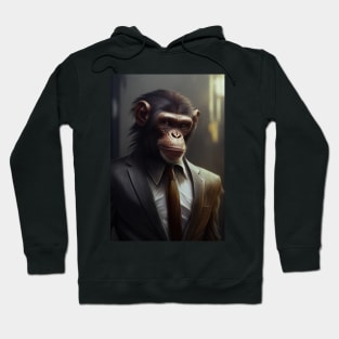 Adorable Wild Monkey In A Suit Animals Hoodie